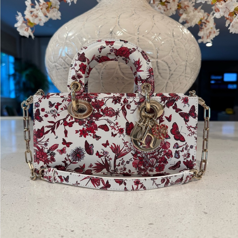 DIOR Lady D-Joy Bag Printed Leather - Picture 1 of 10